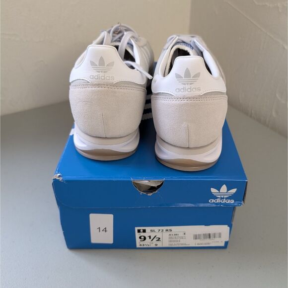 Adidas Originals SL 72 RS Mens Running Shoe Athletic Sneaker size 9.5 white/grey - Picture 4 of 8